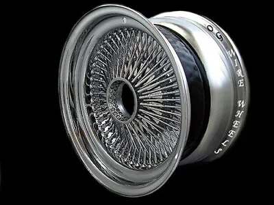 17X8 Standard 100 Spoke Wire Wheels   Standard   ALL CHROME SINGLE Only • $399.99