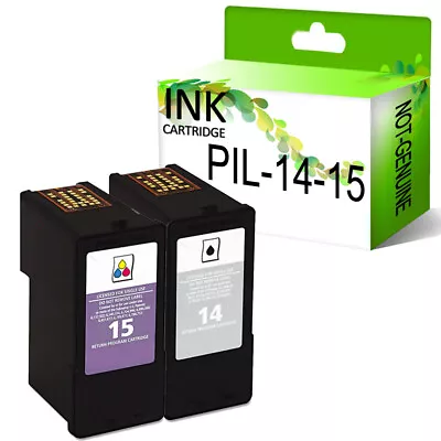 2 Ink For NO.14 NO.15 X2600 X2630 X2650 X2670 Z2300 Z2310 Z2320 • £11.32