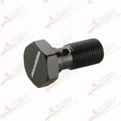 Banjo Bolt M10 X 1.0 Aluminium Banjo Bolt Brake Caliper Adaptor Black • $3.99