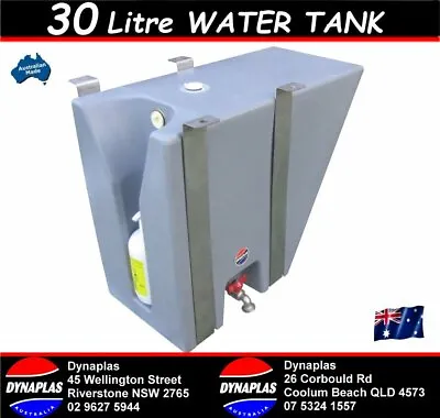 $299 • Buy Small Silver Ute Underbody Poly Water Tank 30 L 4x4 4wd Soap Holder Tray Top