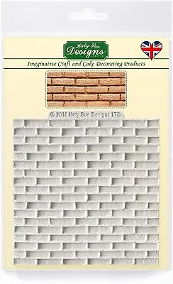 Katy Sue Brickwork-Effect Design Mat Silicone Mould For Cake Decorating & Craft • £14.48