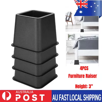 4 Pack Furniture Raisers Risers Chair Bed Riser Stands Elephant Feet 10cm  AU JH • $16.70