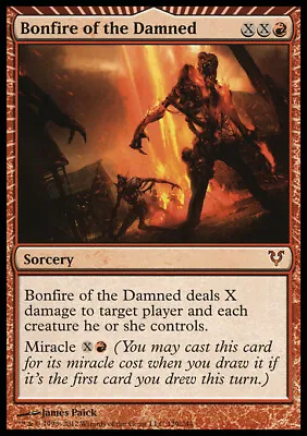 Mtg Bonfire Of The Damned Exc - Asian Bonfire Of The Damned - Avr - Magic • $3.25