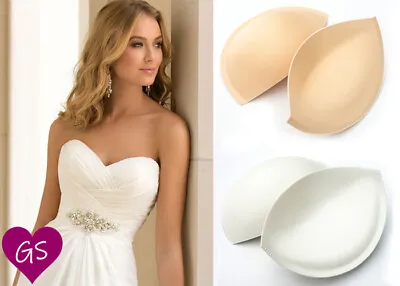 £9.99 • Buy Sew In Bra Cups - Perfect For Wedding Dresses & Dress-Making Sizes AA - E Cup