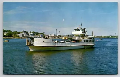 Maine Ferry Everett Libby Arrives Rockland Harbor From Vinalhaven Postcard A32 • $6.95