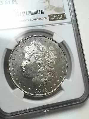1878  Reverse Of 78  Morgan Silver Dollar | MS 61  PL (NGC) Bright White • $220
