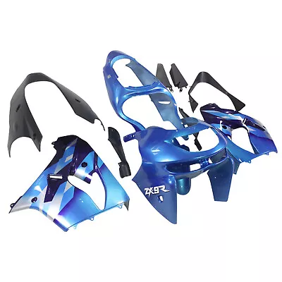 Blue Black ABS Fairings For Kawasaki 1998 1999 ZX9R 98 99 ZX-9R Plastic Bodywork • $389.95