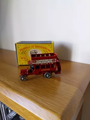 Matchbox Lesney MOY No 2  B Type Bus Mint Boxed • £19.99