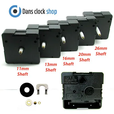 Replacement Quartz UTS Euroshaft German Clock Movement Mechanism Various Sizes  • £54.99