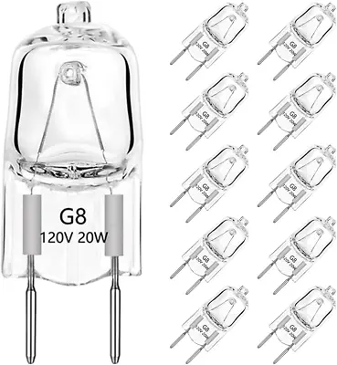 G8 Light Bulbs 20W Dimmable 120V G8 Base 2Pin Xenon Bulb 10-Pack T4 JCD • $8.99