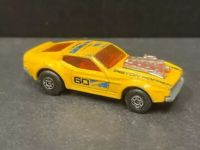 1973 Matchbox Rolamatics Mustang Piston Popper Yellow • $17.99