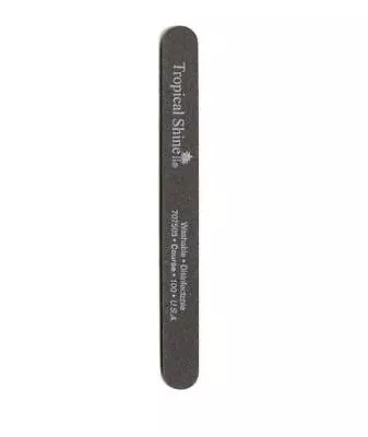 Tropical Shine Nail File Black File 100 (Coarse) 7 1/2 In X 3/4 In Large Size • $6.91