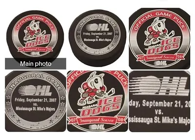 07-08 Niagara Ice Dogs Vs Mississauga St. Mike's Majors Game Puck Inaugural Ohl • $49.99