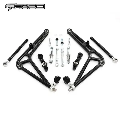 FAPO Set Of Front Steering Drift Lower Control Arm Wide Angle Kit For BMW E46 • $589.99