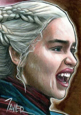 Game Of Thrones DAENERYS TARGARYEN Emilia Clarke SKETCH Card PRINT Open Ed 4 • $10.99