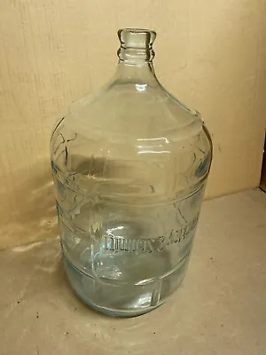 Vintage Crisa 5 Gallon Glass Water Jug Hinckley & Schmitt Embossed Mexico • $44.99