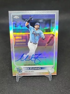 2022 Topps Chrome Mike Zunino Veteran Refractor Auto /499 #CVA-MZ Rays Guardians • $10