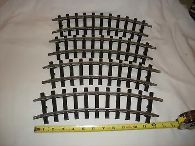 Bachmann Big Hauler G Gauge Steel Track Black Ties Curved  4 Pieces • $17.99