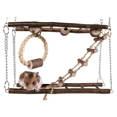 Hamster Gerbil Mouse Rat Pet Suspension Habitat Hanging Bridge Playground • £10.95