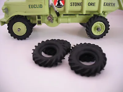 New Tires Dinky Supertoys 27mm O/d V Tread Blk Tires 4/set #666 693 965 Truck  • £12.60