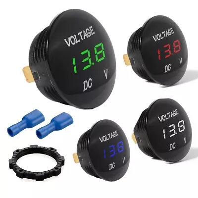 LED Panel DC12-24V Digital Voltage Meter Display Voltmeter Motorcycle Car New • $3.99