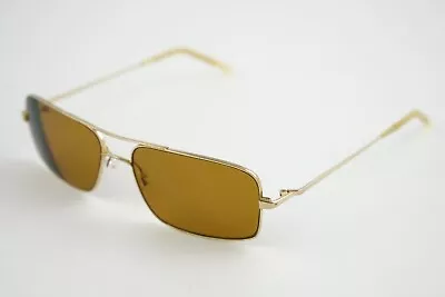 Oliver Peoples Aric 57-15-138 Polished Gold Sunglasses Frames Only! Aviator • $115