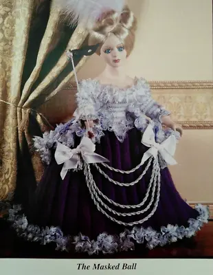 Jacquay Yaxley's Knitting Pattern Doll Fairytale Costume THE MASKED BALL • £1.25