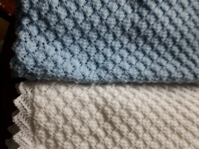 £40 • Buy Hand Knitted Baby Shawl Blanket