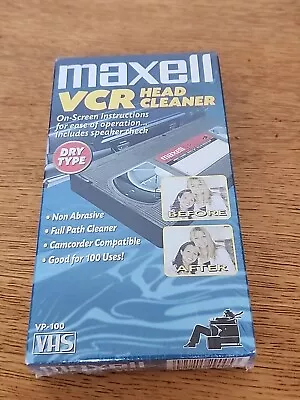 Maxell VCR Head Cleaner  Camcorder Compatible VHS VP-100  • $14.14