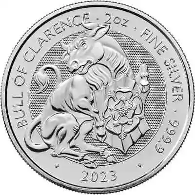 2023 Bull Of Clarence - Tudor Beasts 2oz Silver Coin T1 • £22.15