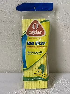 O Cedar Big Easy Flat Sponge Mop Refill Super Absorbent Sponge Butterfly Design • $13.99