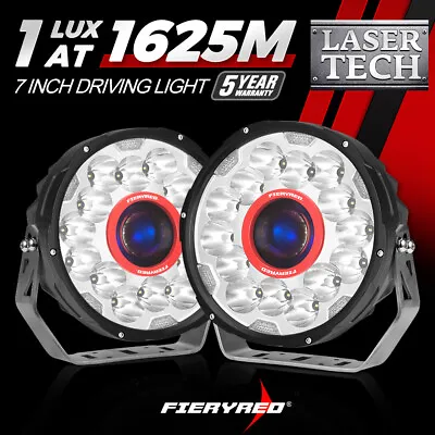 $249.95 • Buy 7inch Hybrid Laser LED Driving Lights Round Spot Lights Offroad 4x4 Lazer Lamp