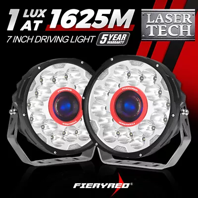 7inch Hybrid Laser LED Driving Lights Round Spot Lights Offroad 4x4 Lazer Lamp • $199