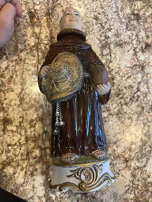 CAPODIMONTE Monk Frangelico Liqueur Decanter Bottle Limited Edition Italy EUC • $22.99