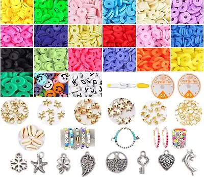 £14.49 • Buy Bracelet Making Kit, Clay Beads Preppy Jewellery Making Kit, Set Of 5100+ Pcs