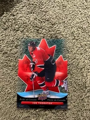 2009-10 Joe Thornton Upper Deck McDonald's Pride Of Canada Hockey Card - #PC6 • $8.99