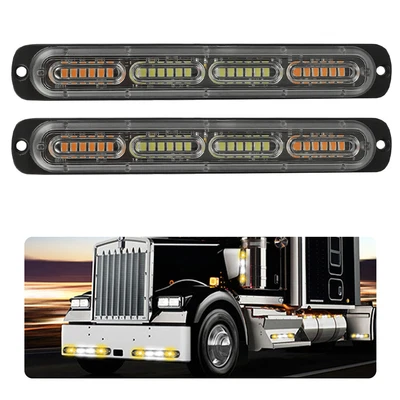 £17.72 • Buy 2X White Car LED Strobe Light Flash 24 LED Police Warning Flashing Lamp DC 12V