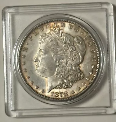 Au 1878s Morgan Silver Dollar Near Unc Uncertified • $65