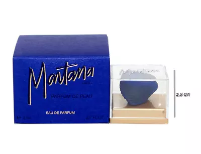 Montana Parfum De Peau Eau De Parfum Splash 2 Ml/0.07 Oz. Miniature (blue Box) • $20