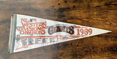 San Francisco Giants MLB Western Division Champions 1989 Vintage Pennant • $14.95