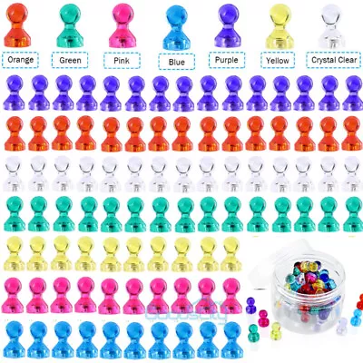 60-600PCS Small Strong Fridge Magnets Magnetic Memo Push Pins For White Board • $98.99