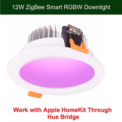 $50 • Buy 12W Smart ZigBee RGBW LED Downlight For Apple HomeKit Automation With Hue Bridge