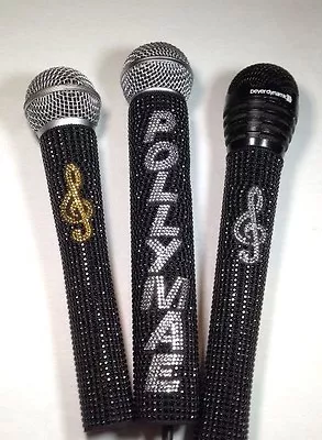 Microphone Sleeve Hardwire 2 Color Rhinestone Bling Customized By Blingcons • $150