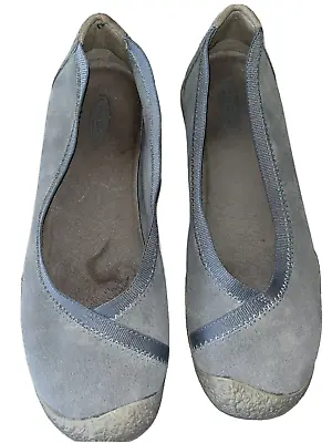 Keen  Light Blue Suede Ballet Flats  Size 6.5 • $12.49