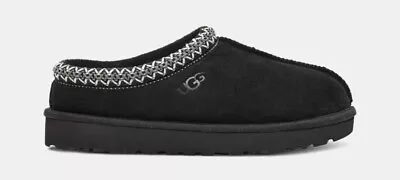 UGG Tasman BLACK Suede Braid Accent Slide Slipper Mule Men's US Size 10 ORIGINAL • $9.50