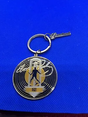 Elvis Record Shaped Graceland Key Ring For Pat • $3.70