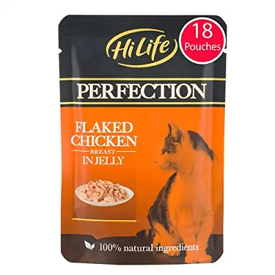 £17.28 • Buy HiLife PERFECTION - Wet Cat Food - Flaked Chicken Breast In Jelly, Natural Grain
