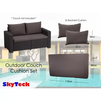 $999 • Buy Grey Water-proof Replacement Sofa Couch Cushion For Indoor/outdoor Furniture