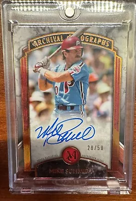 2022 Topps Museum Collection Mike Schmidt #AA-MS Bronze Auto #/50 • $50