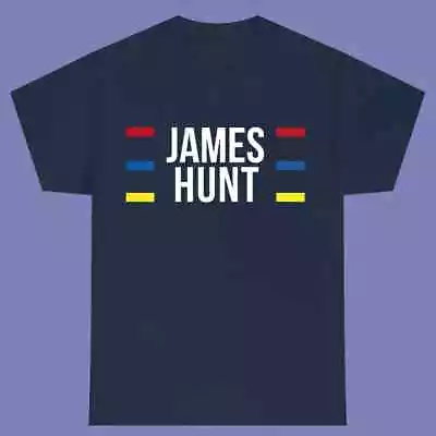 James Hunt Hesketh British Legend Logo Men'S Navy T-Shirt S-5Xl • $19.99